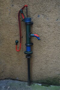 blue well